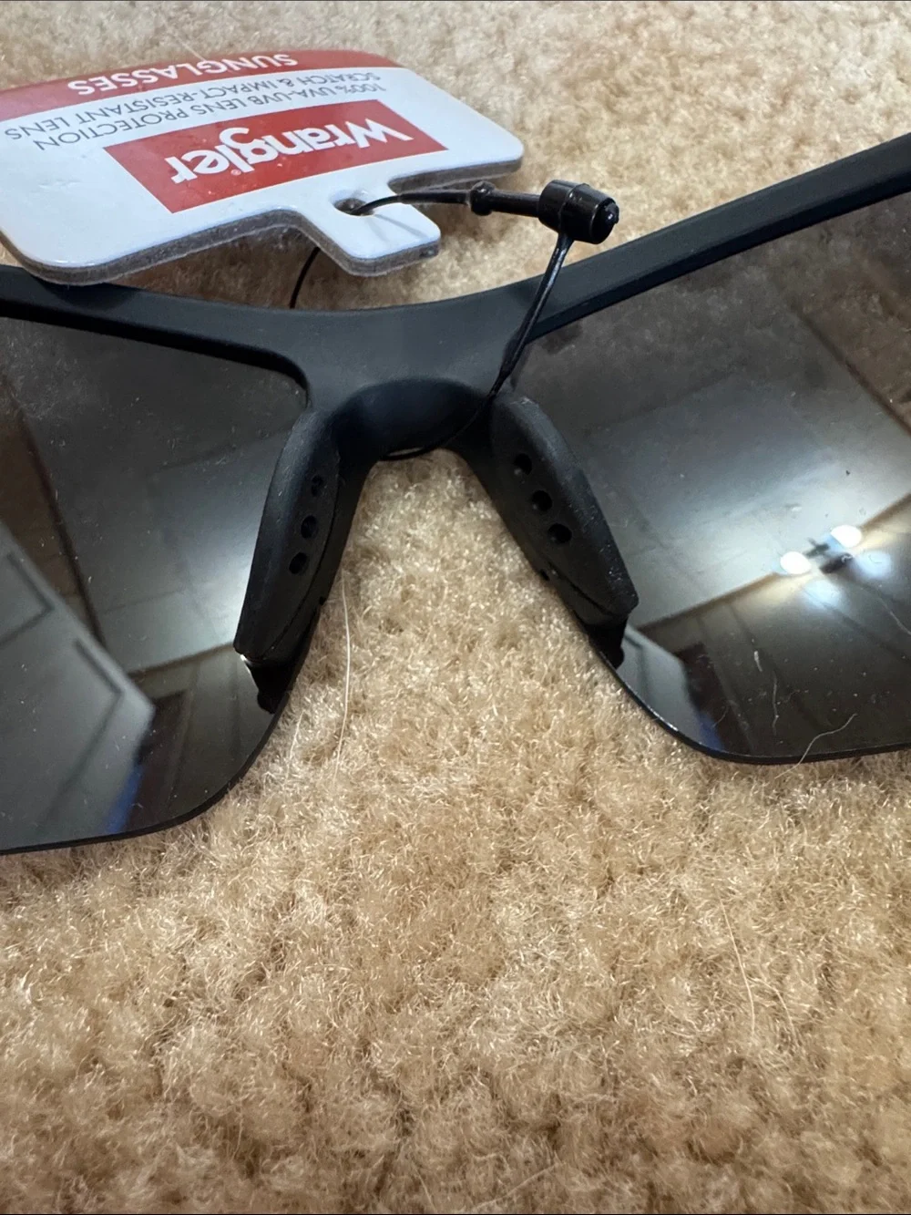 Wrangler Black Frame Sunglasses with Dark Smoke‎ Lenses